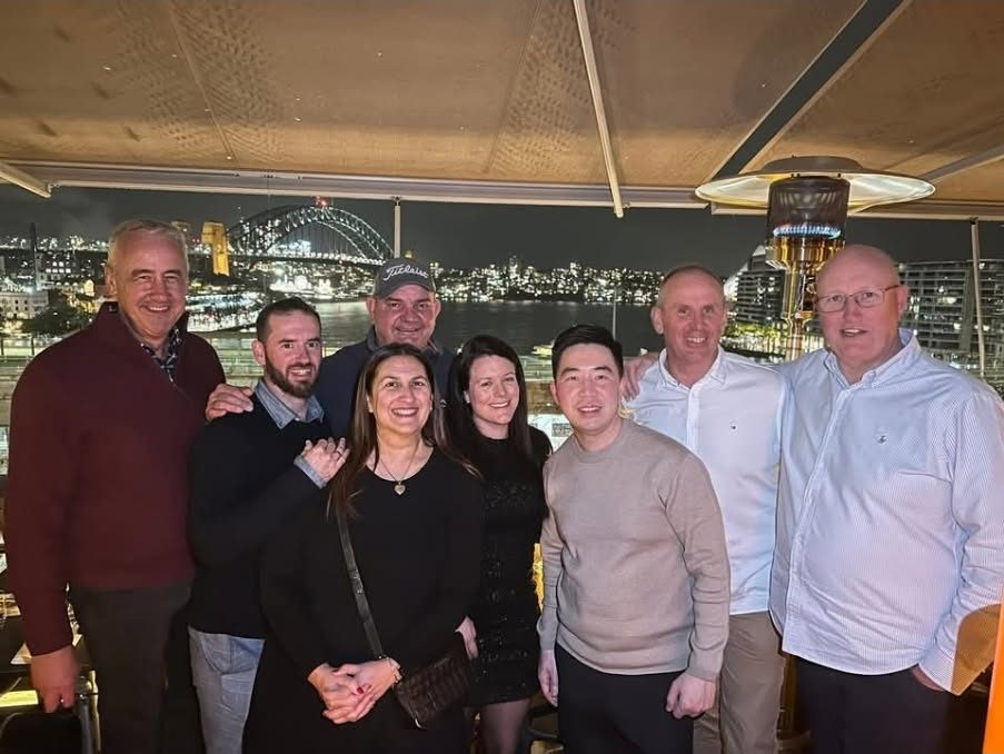 David with colleagues during the institutional consulting years