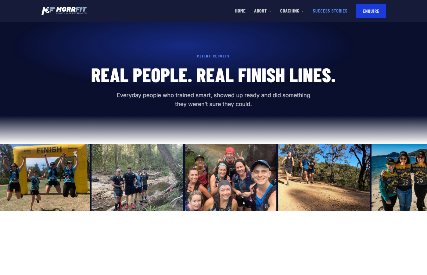 MorrFit success stories wall